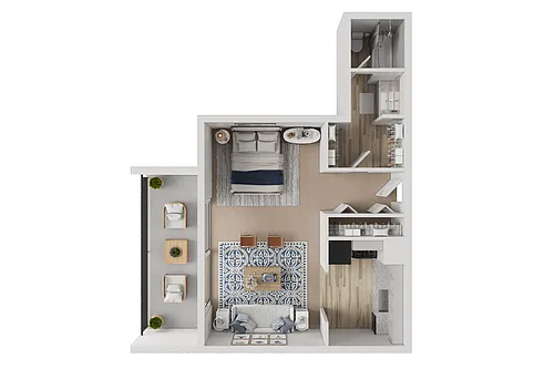 Floor plan Studio - Midrise