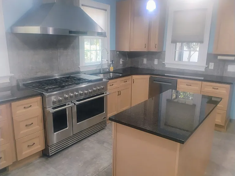 Large newly renovated kitchen.