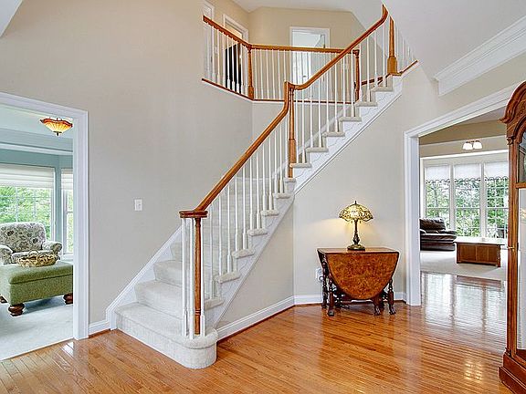Grand two story foyer