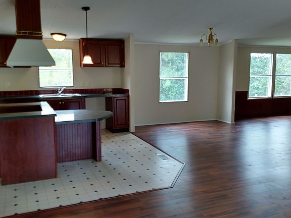 Open concept floor plan