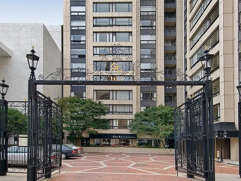 Entering the building location.
