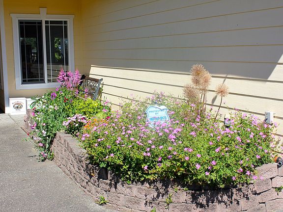 Raised flower bed