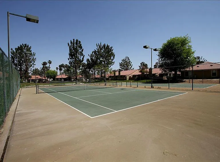 There are Two tennis courts on the site.