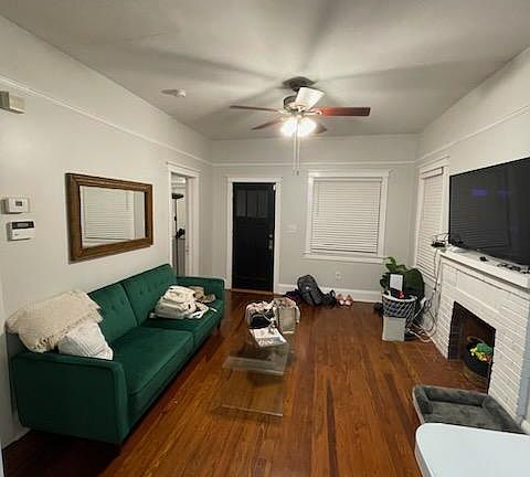 View of livingroom with fireplace