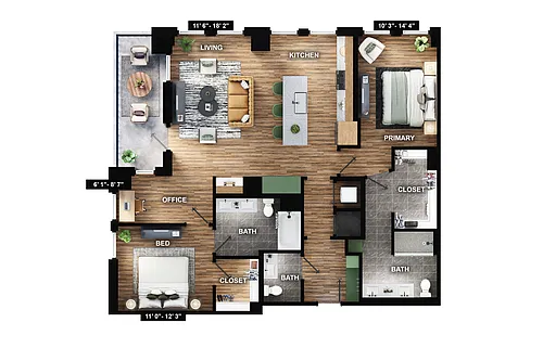 Floor plan B5-B