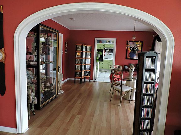 View from Living Room to Dining Area and Kitchen