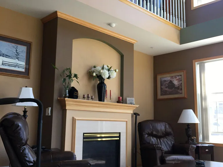 Another view of the fireplace.