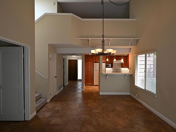 View from living room to front door.