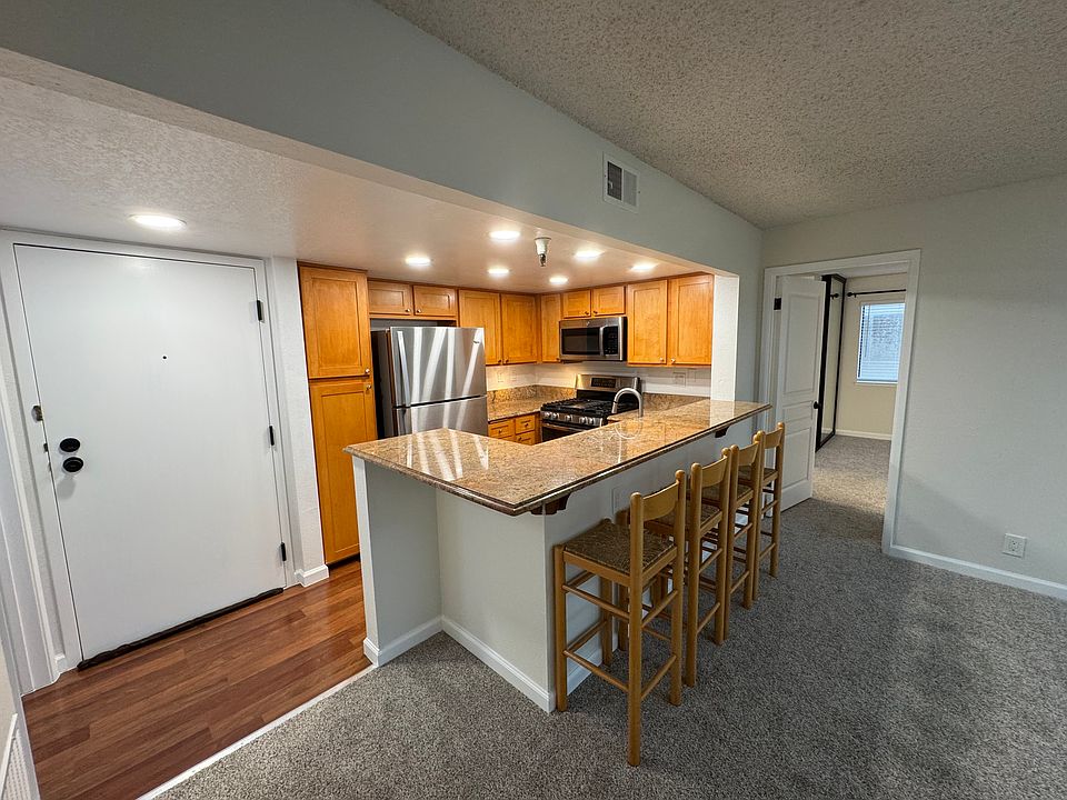 Kitchen counter and main entrance