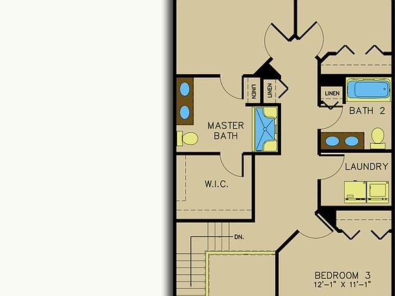 Floorplan of the Holden Model from Garman Builders
