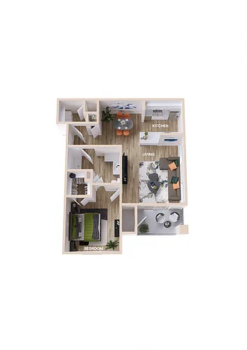 Floor plan The Belfree - Market Rate