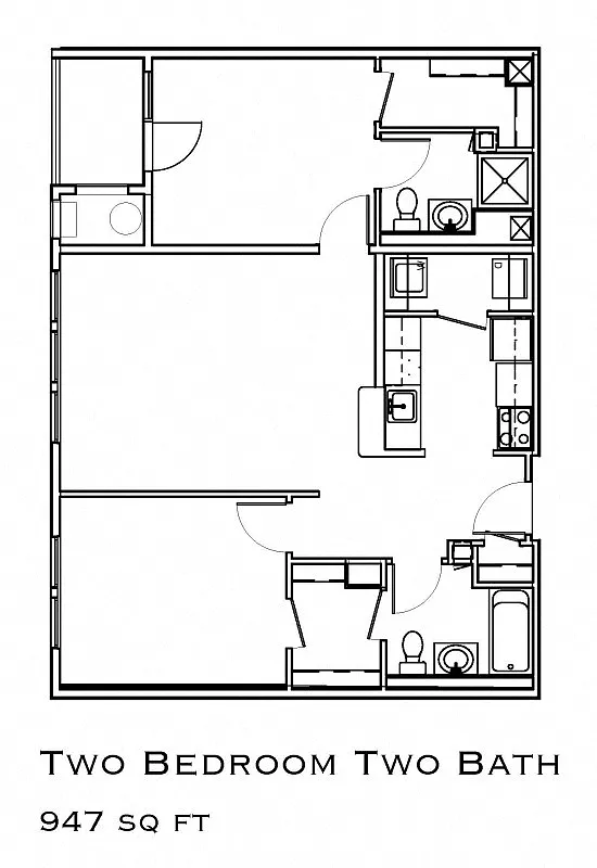 Floor plan Two Bedroom