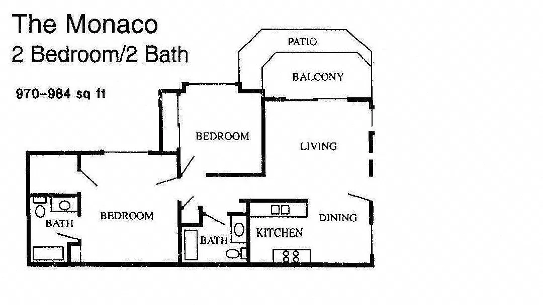 Floor plan The Monaco