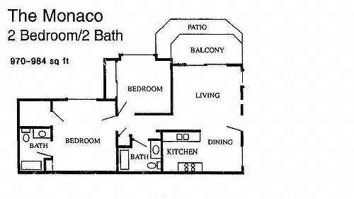 Floor plan The Monaco
