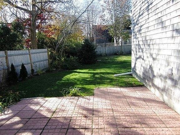 patio and yard