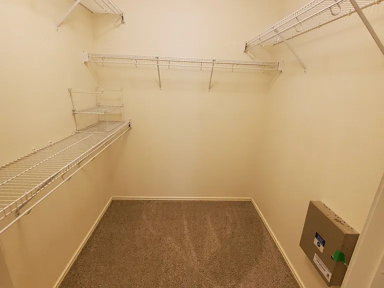 Walk in closet in Master bedroom