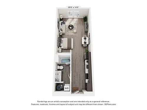 Floor plan Atlas - Studio 568