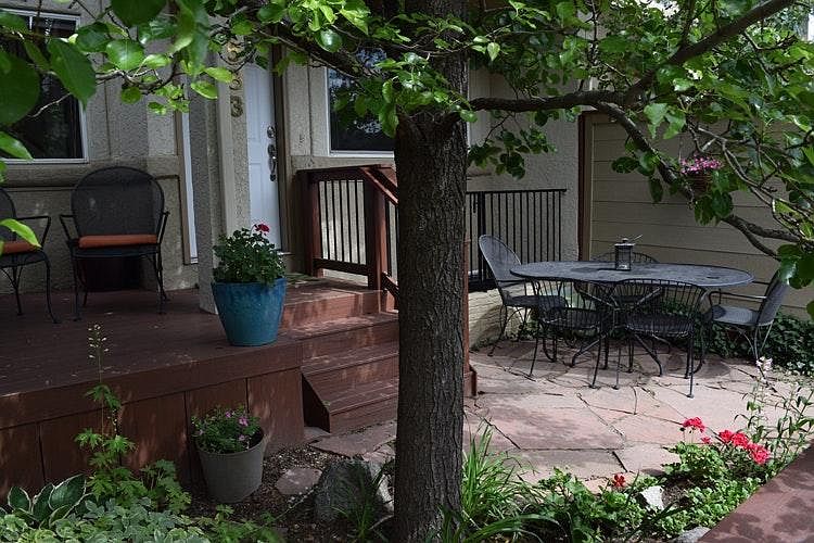 Private patio and deck