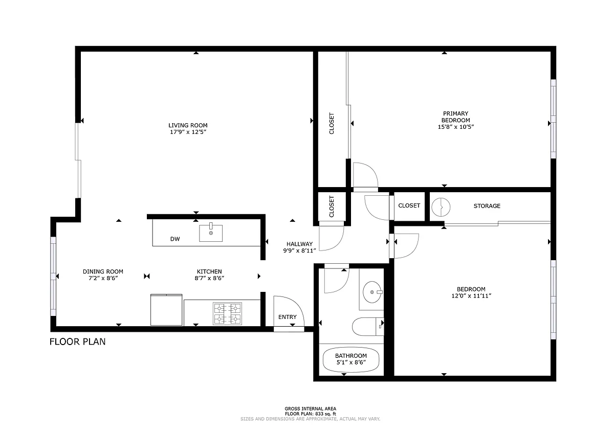 Floor plan Two Bedroom B