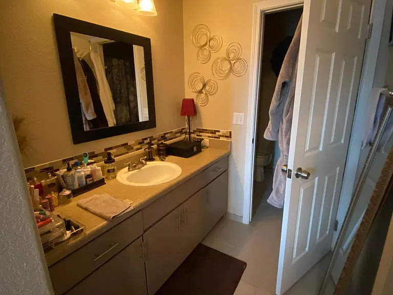 Master bath vanity