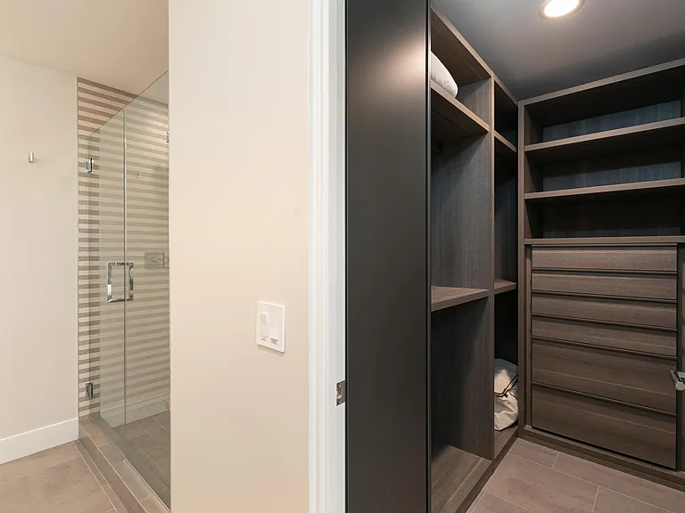 Walk-in closet of the Mountain Bedroom.