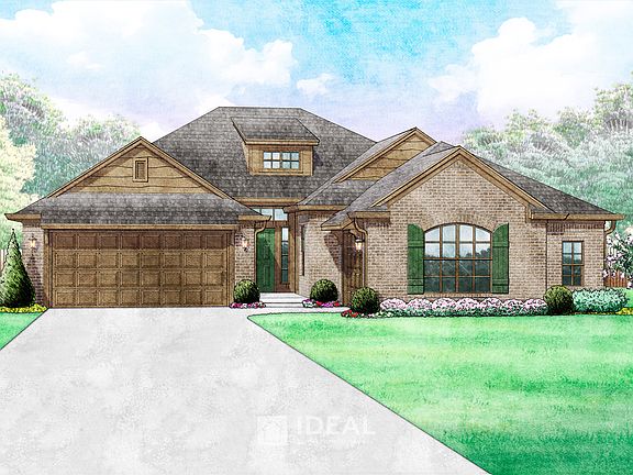 Langley 3-Car Traditional - Elevation B