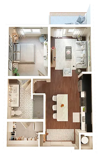 Floor plan A1E