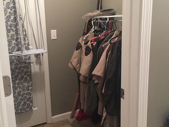 Extra closet in laundry room