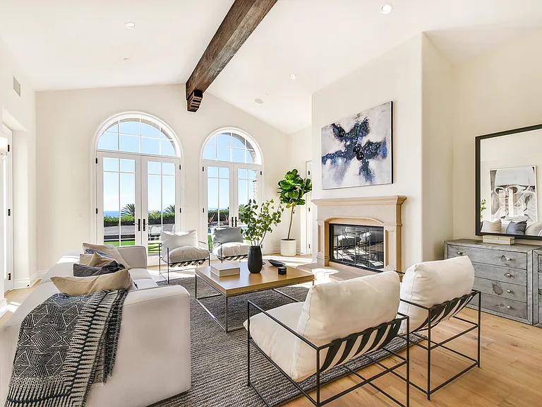 Family Room with Fireplace - adjacent to amazing kitchen