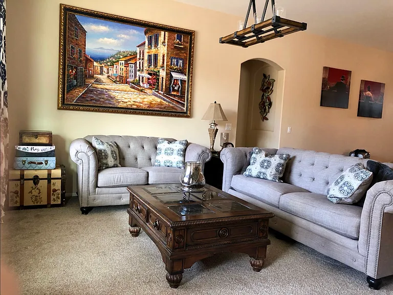 Living room furnished