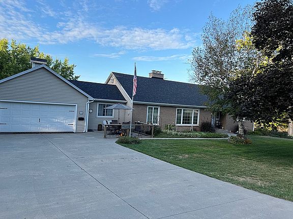 Two car garage + front patio