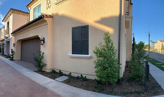 Side view of garage entrance