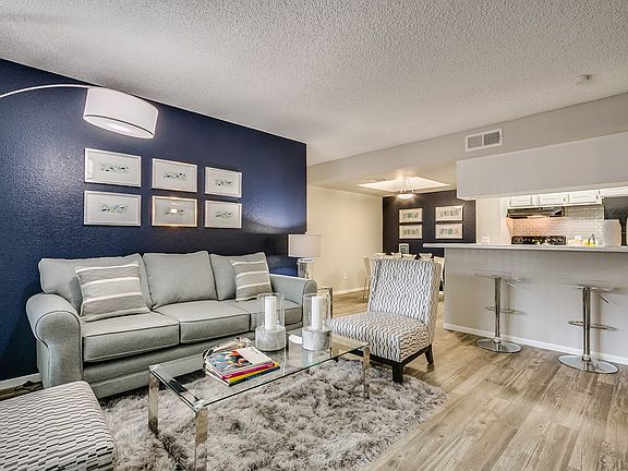 Mission Springs Apartments Model Living Room