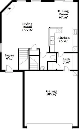 Floor Plan - Downstairs