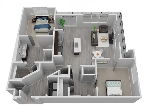 Floor plan Awaken - 2x2 (lv-B4)