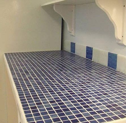 Mosaic tile countertop