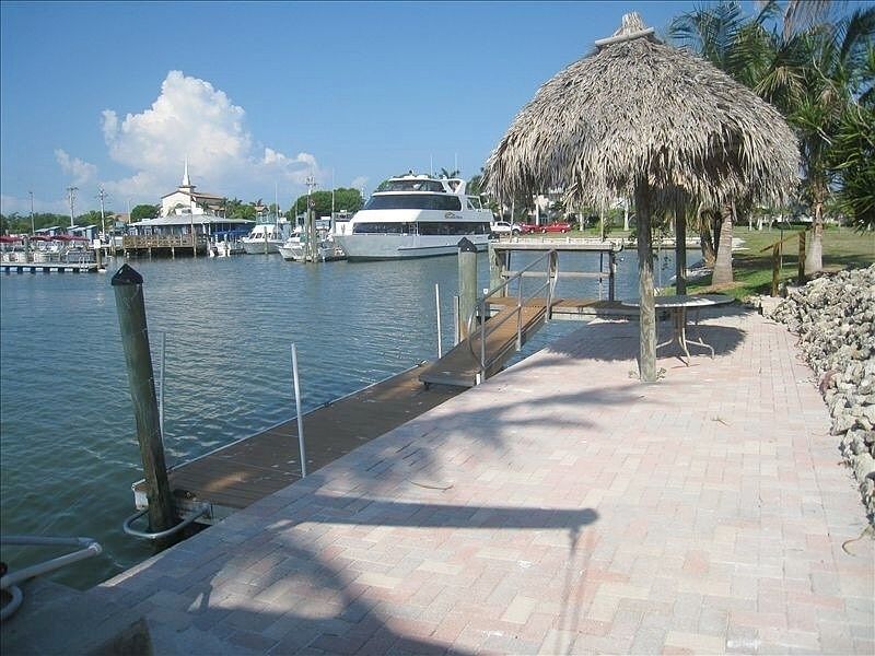 Our dockside view to west