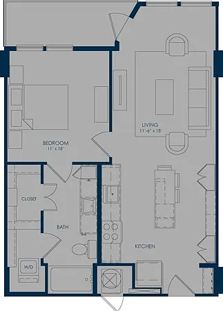 A5: 1bed 1bath A5: 1bed 1bath