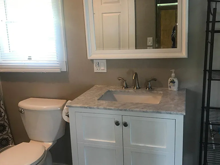 Bathroom vanity.