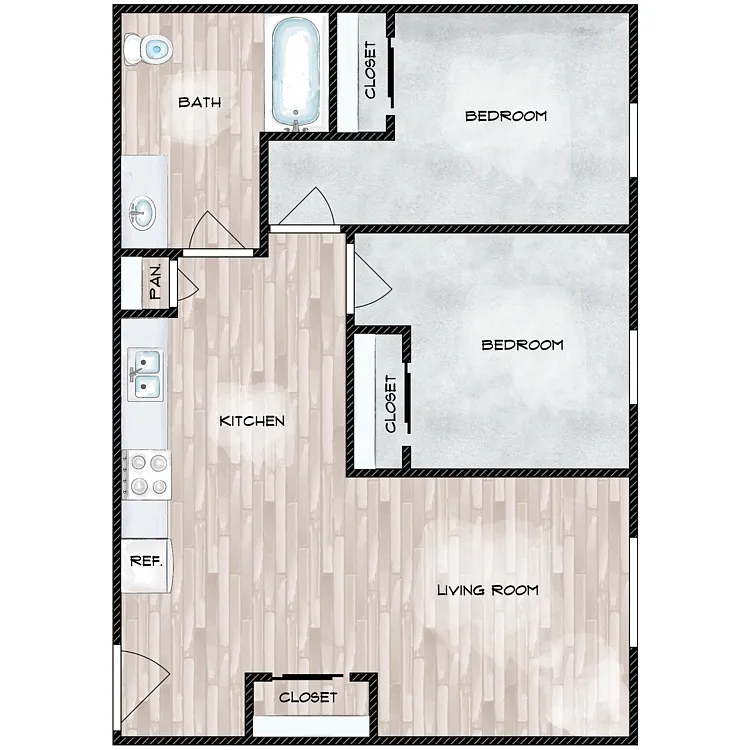 Floor plan A2 I Street