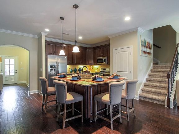 The Cambridge Kitchen Stairs to 2nd Level This is a model representation, not the actual home