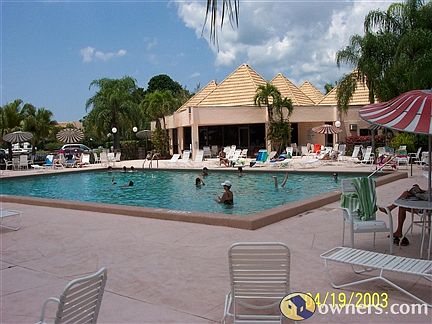 Pool with lap lanes and club house