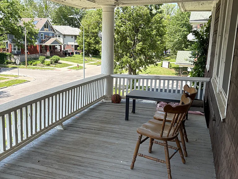 Balcony off living rooom.