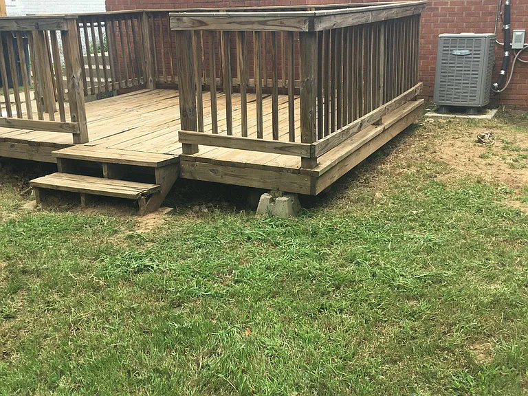 Backyard deck