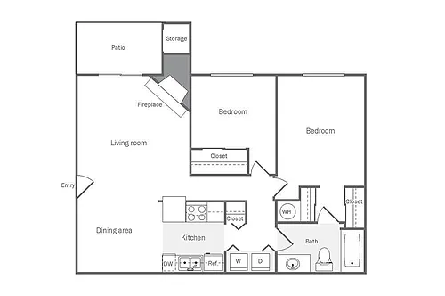 Floor plan Riverside