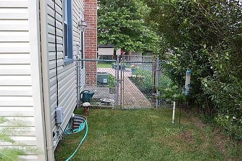 Side yard looking towards back.