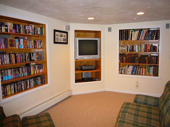 finished family room on lower level