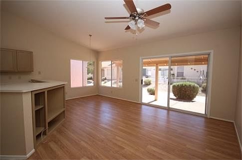 Great room with doors to patio