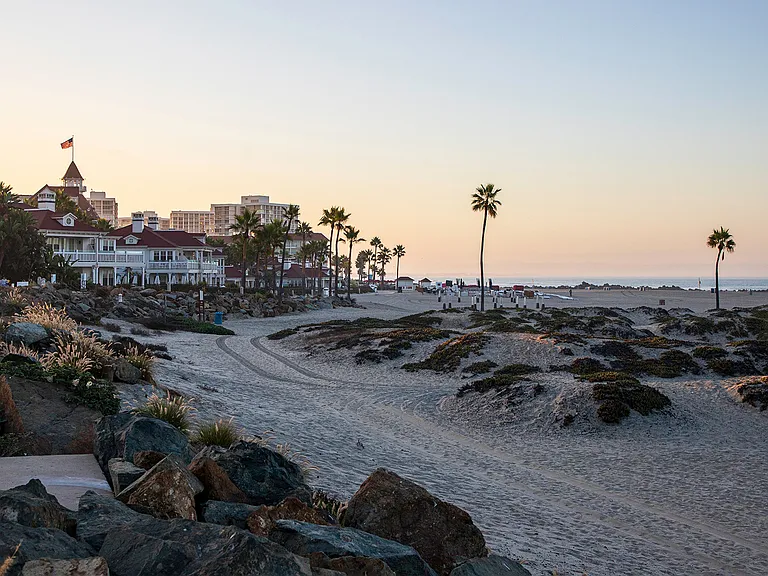Live just minutes from the sand, surf, and sunshine with a short drive to Coronado Beach and more.