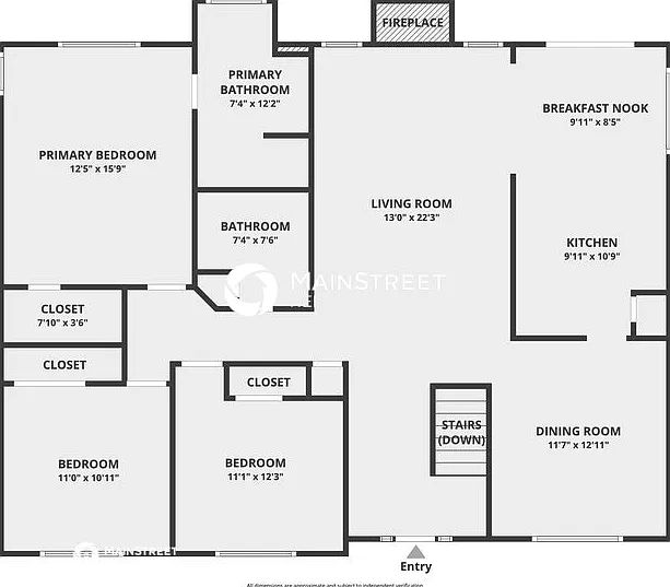 primary bedroom